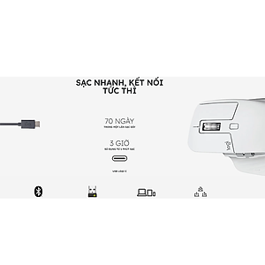 Chuột không dây Bluetooth Logitech MX Master 3s - Hàng Chính Hãng