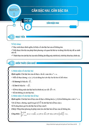 Sách Củng Cố Kiến Thức Luyện Giải Bài Tập Đại Số Toán 9 (Theo Chủ Đề)