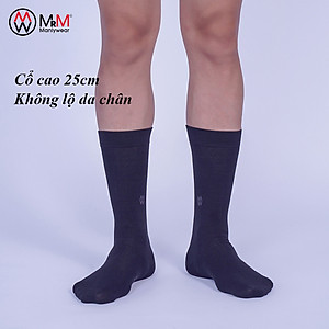Hộp 5 đôi tất vớ đi giày tây nam công sở cổ cao MRM Manlywear, sợi cotton organic cao cấp thoáng khí, chống hôi chân