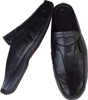 Dép bít mũi nam BIGSIZE da bò cao cấp Trường Hải BM056