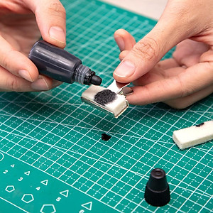  Dấu nhảy kim loại 6 số Deli, Bạc -1 chiếc - E7506