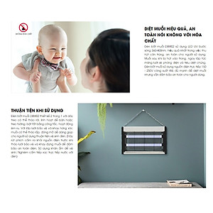 Đèn bắt muỗi Rạng Đông DBM02 công suất 4W diệt muỗi hiệu quả bằng sốc tĩnh điện, không hóa chất, không ồn, cách điện an toàn - Hàng chính hãng