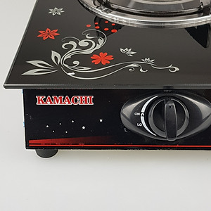 Bếp ga đơn hồng ngoại mặt kiếng cường lực KAMACHI, giao mẫu ngẫu nhiên-Hàng chính hãng