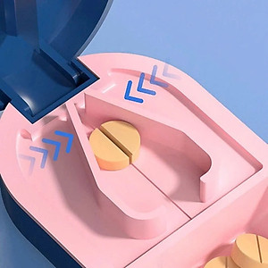 Dụng Cụ Cắt Thuốc Viên Hộp Dụng Cụ Cắt Thuốc Cắt Viên Nén Chính Xác Kiêm Hộp Đựng Thuốc Tiện Dụng - Giao Màu Ngẫu Nhiên