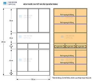 Tủ Giày Gỗ Đa Năng SIB Decor Đặt Tại Lối Vào Phòng Khách KG60/KG62