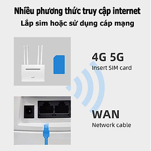 Bộ phát wifi từ sim 4G Pixlink CPE T901 Pro , router wifi 4 râu tốc độ cao  300Mbps, phủ sóng rộng, tích hợp 4 cổng WAN/LAN tiện dụng, phù hợp với tất cả các loại sim ở VN - Hàng Chính Hãng / Hàng Nhập Khẩu