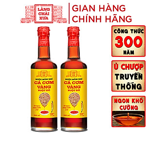 [KF] Nước mắm nhỉ cá cơm ruột đỏ Làng Chài Xưa 500ml/chai cá vàng ngon vùng nước trồi 300 năm truyền thống chai thủy tinh