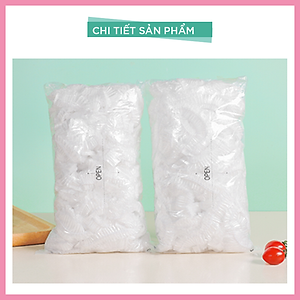 Màng Bọc Thực Phẩm PE Tái Sử Dụng Dạng Bo Chun MyJae, Màng Bọc Bảo Quản Thức Ăn (100 Cái/Gói)