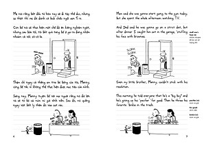 [Combo tập 6-10] Sách Song Ngữ: Nhật Ký Chú Bé Nhút Nhát - Diary Of A Wimpy Kid - Truyện song ngữ dành cho thiếu nhi có note từ vựng, tặng kèm file nghe - HG Books