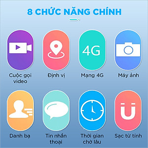 Đồng hồ Thông minh Trẻ em Gọi Video Chống nước Định vị Wifi Model AMA Watch DH11 Hàng nhập khẩu