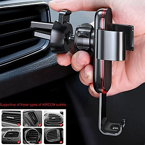 Giá Đỡ Điện Thoại Baseus Gắn Lỗ Điều Hòa Xe Hơi - Hàng Chính Hãng