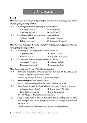 Bộ đề ôn thi vào lớp 10 THPT môn Tiếng Anh