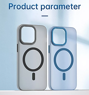Ốp lưng chống sốc cho iPhone 14 Plus (6.7 inch) hỗ trợ sạc Maqsafe hiệu WIWU PC Ultra-thin Frosted Magnetic Case (mặt lưng nhám mờ, gờ bảo vệ Camera 0.5mm) - hàng nhập khẩu