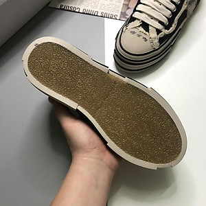 Giầy hàng chất lượng cao xVESSELê ẻ,Giày xvessel rách đế gỗ nam nữ đế cao 3,5-4cm