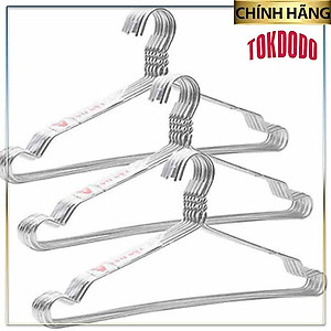 Móc treo quần áo cho bé chất liệu Nhôm cao cấp -Bộ 10 móc thương hiệu TOKDODO