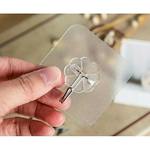 Combo 10 móc treo tường siêu dính trong suốt