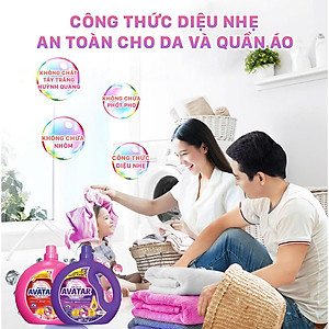 Combo 2 Can Nước Giặt Xả Vải Hương Hoa Anh Đào Avatar ( 2 kg/ Can )
