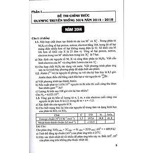 Sách - Tổng tập đề thi Olympic 30 tháng 4 Hóa học 11 (2014 - 2018)