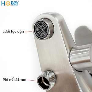 Củ sen nóng lạnh Inox 304 nút chuyển tiện dụng Hobby Home Decor CSNL1