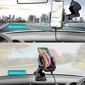 Giá đỡ Choetech T521-S điện thoại kiêm sạc không dây trên ô tô 10W  (Hàng chính hãng)