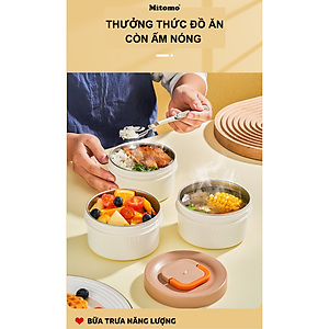 Hộp cơm giữ nhiệt văn phòng cap cấp Mitomo LCH-7086 chính hãng - Bảo hành 12 tháng