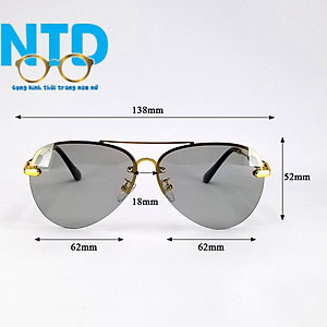 Mắt kính mát NTD nam nữ đổi màu dùng cả ngày và đêm ,chống tia uv