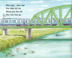 Ehon - Thực Phẩm Tâm Hồn Cho Bé - Tàu Điệntới Rồi (Tái Bản 2021)