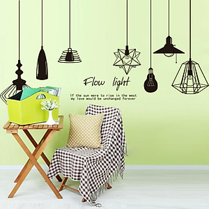 Decal dán tường đèn trang trí ZOOYOO DLX5206