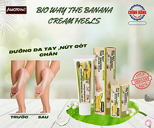 Kem chuối dưỡng da tay và nứt gót chân BIO WAY THE BANANA CREAM HELLS - Thailan
