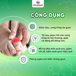 Viên uống Hỗ Trợ Kiểm Soát Các Bệnh Về Gout, Hỗ Trợ Giảm Đau Do Gout Baigout (Hộp 20 Viên)