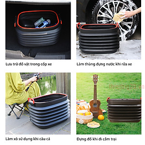 Thùng Đựng Đồ Gấp Gọn Đa Năng-Hộp Để Đồ Ô Tô 37L Chất Lượng Cao Chịu Tải Lớn - Hàng Loại 1 - Chính Hãng MINIIN