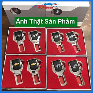 Chốt khóa dây an toàn ô tô đầy đủ logo theo hãng xe (giá/1 chiếc)