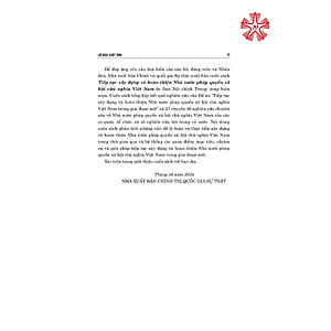 Tiếp tục xây dựng và hoàn thiện nhà nước pháp quyền xã hội chủ nghĩa Việt Nam (bản in 2024)
