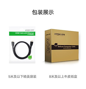 Ugreen UG40412HD118TK 5M màu Đen Cáp tín hiệu HDMI chuẩn 2.0 hỗ trợ phân giải 4K - HÀNG CHÍNH HÃNG