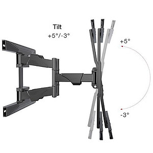 Giá Treo Tivi Góc Xoay Đa Năng 45 - 80 Inch Model: NB P6 - HÀNG CHÍNH HÃNG