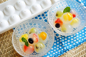 Combo 02 Khay làm đá đa dụng Kokubo viên hình cầu - Hàng nội địa Nhật