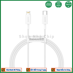 Cáp sạc nhanh siêu bền IP 20W Baseus Superior Series Fast Charging Data Cable Type-C to iP PD (480Mbps)-Hỗ trợ sạc nhanh PD 20W dành cho iPhone 12 / PD 18W dành cho iP11/ iP XS Max- Hàng chính hãng