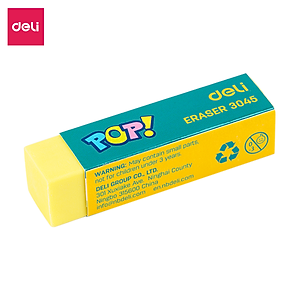 Tẩy 2B Deli, Xanh Dương/Vàng/Xanh Lá - 1 viên - E3045