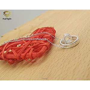 Dây chuyền bạc Ý 925 Huệ Ngân - Đôi tình nhân PP1325