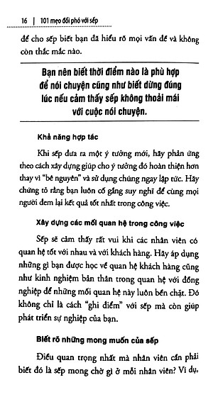 Sách 101 Mẹo Đối Phó Với Sếp