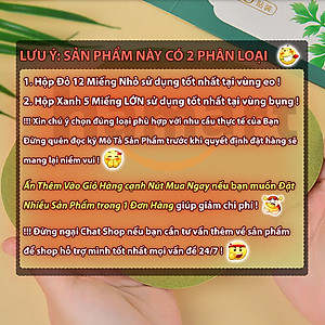 Hộp 5 Miếng Dán Bụng Mỡ Ngải Cứu Giảm Bụng Eo Detox Thải Độc Cơ Thể Hiệu Quả Tiện Lợi