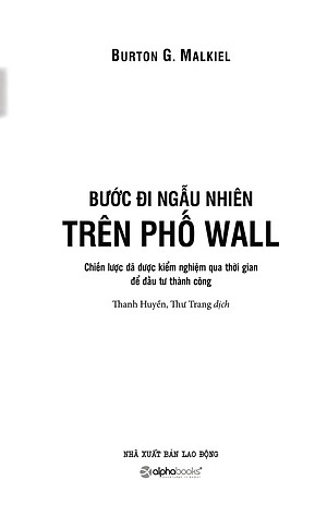 Sách Bước Đi Ngẫu Nhiên Trên Phố Wall (Tái Bản)