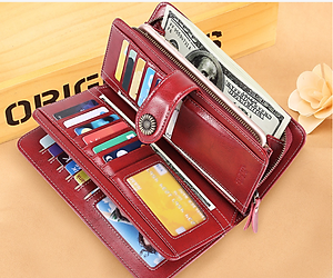 Ví Da Bò Cầm Tay Dáng Dài Thời Trang cao cấp Cho Nữ phong cách mới