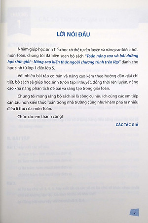 Toán Nâng Cao Và Bồi Dưỡng Học Sinh Giỏi Lớp 3 (Nâng Cao Kiến Thức Ngoài Chương Trình Lên Lớp)