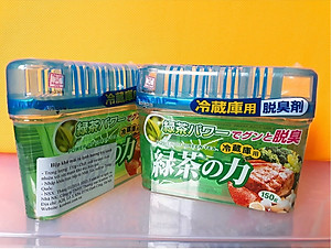 Sáp khử mùi tủ lạnh 150g, khử mùi mạnh mẽ các mùi khó chịu đáng lo ngại với sức mạnh của trà xanh - nội địa Nhật Bản