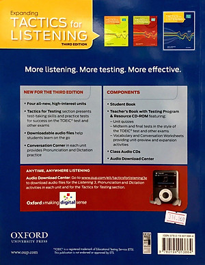 Tactics for Listening Expanding Student Book 3Ed