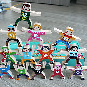 Đồ chơi trẻ em bằng gỗ Bộ Lắp Ráp Thăng Bằng Giúp Bé Khả Năng Tập Trung, Khéo léo