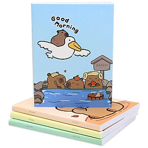 Tập Học Sinh Capybara - 4 Ô Ly - 200 Trang 80gsm - The Sun (Mẫu Bìa Giao Ngẫu Nhiên)