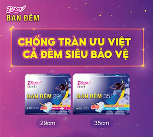 Combo 6 Băng Vệ Sinh Diana Super Night 35cm (Gói 3 Miếng)