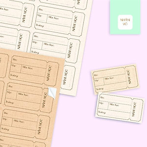 Bộ 24 Nhãn Vở C - Linh Lan